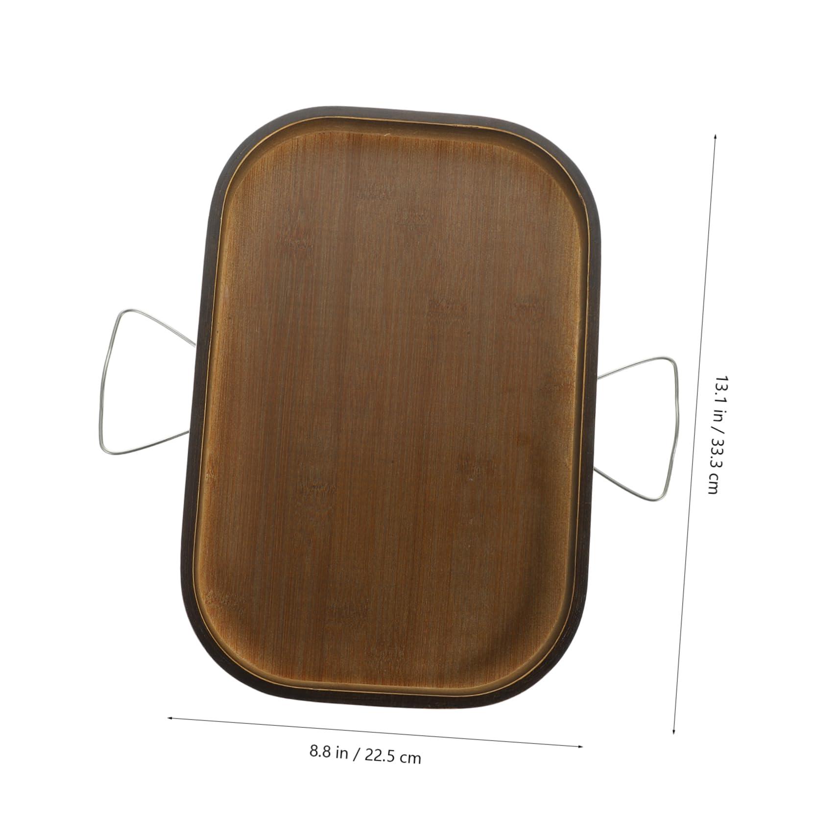 CONGARTENO CONGARTENO Bamboo Arm Rest Table for Couch Clip on Tray Couch Table Armrest Square 33x22