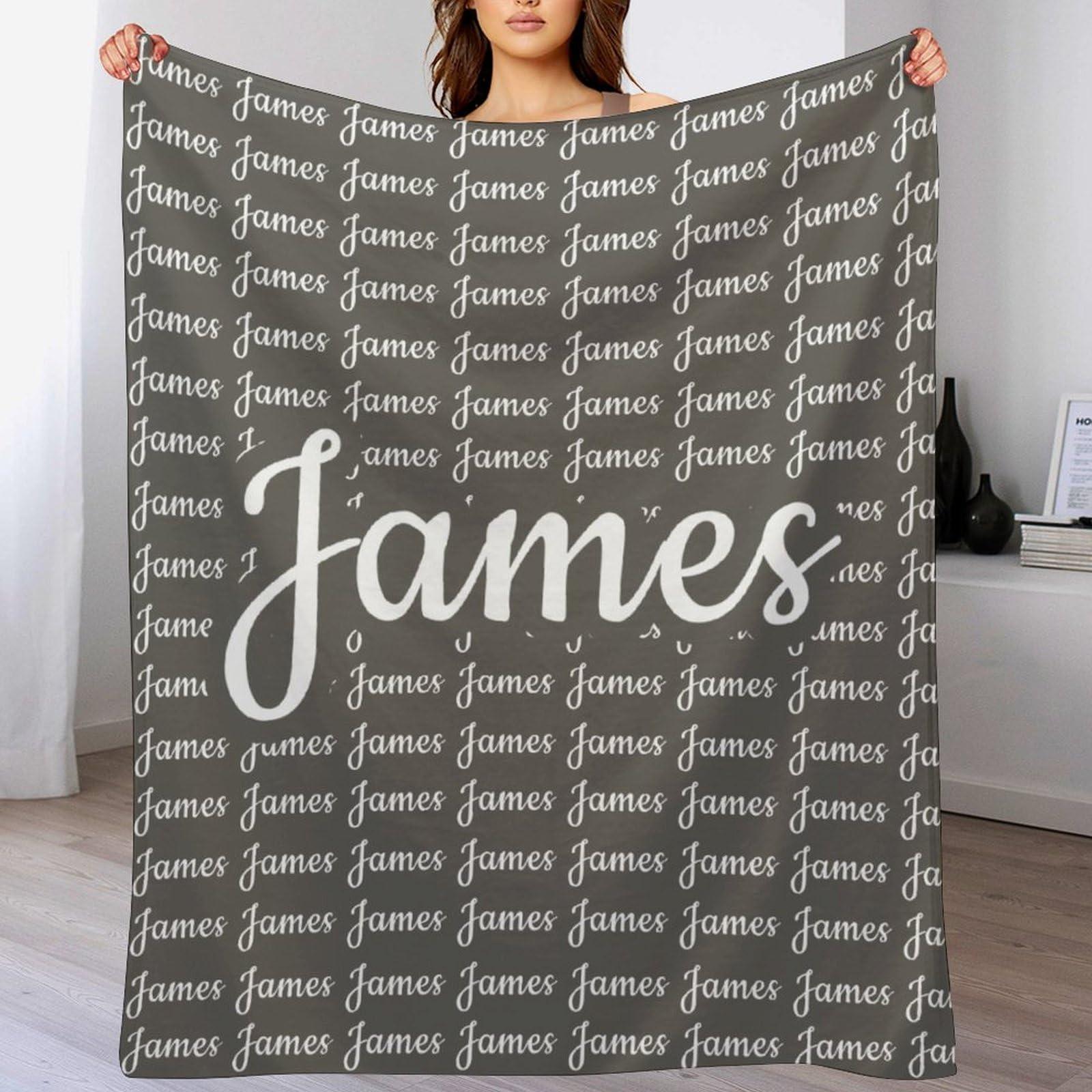 YUEISOA YUEISOA Personalized Name Blankets Customized Blanket with Name,Custom Name Blanket for Kids,Adults for Christmas Blanket Gifts Style 4 48\"x32\"