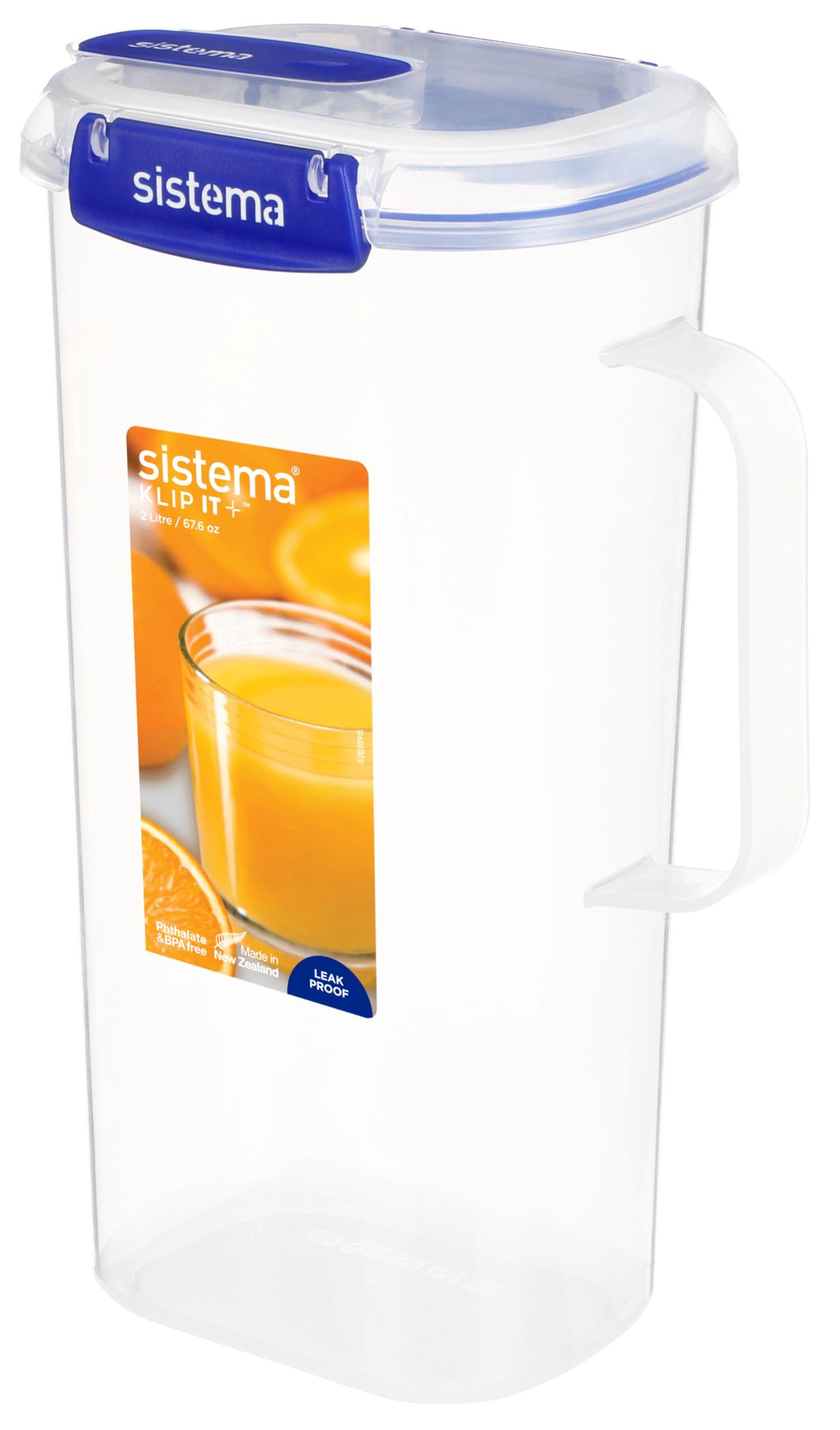 Sistema Sistema 881420 Juice Jug, Plastic, 2 liters, Clear