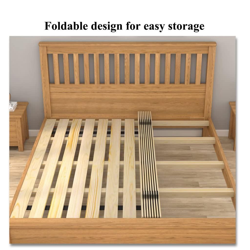 WAEYZ WAEYZ Folding Bed Board, Wood Mattress Hard Bed Solid Wood Bed Gasket Moisture Proof Breathable Pine Bed Rack (Color : Style 1, Size : 1000mm*1900mm)