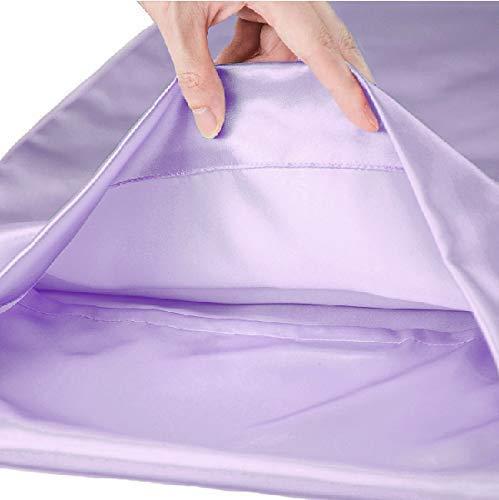 Satin Silk Satin Silk Luxurious Ultra Soft Silk Like Satin 1 Piece Comforter - 500 GSM Warm Single Box Stitches Comforter, Hotel Quality Premium Durable Only Satin Comforter , Lilac, Twin