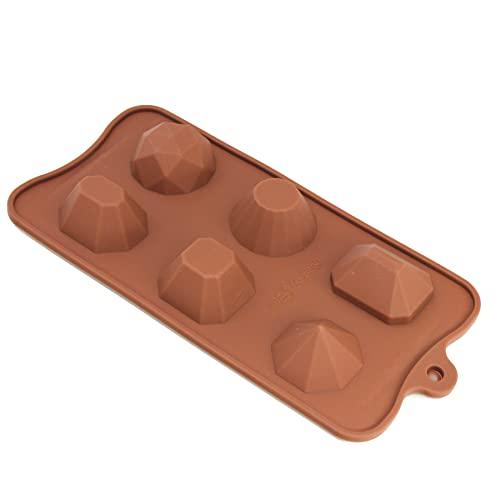X-Haibei X-Haibei 3D Gem Cool Ice Cube Chocolate Soap Plaster Crayon Mold Silicone Party Maker Dia. 1inch, 1oz per cell