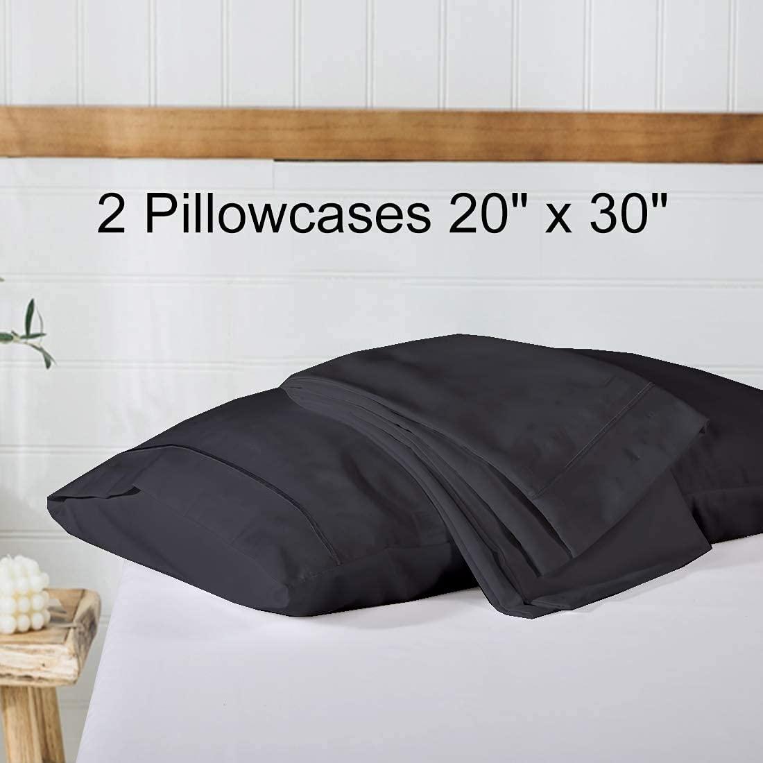 Shreem Linen Short Queen Sheets, RV Sheets Set for Campers, Deep Pockets Fitted RV Bunk Sheets, 4-Piece 1800 Microfiber Bed Sheet Set, Cool & Breathable, RV Queen Sheets (Light Blue, Short Queen)