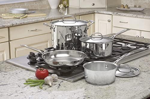 Cuisinart Cuisinart 7-Piece Cookware Set, Chef's Classic Stainless Steel Collection, 77-7P1
