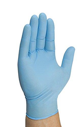 Mechanix Wear Mechanix Wear: 5 Mil Nitrile Disposable Gloves with High Dexterity, Latex Free, Powder Free, Nitrile Rubber Gloves, Textured Grip, 100 pack, Cleaning and Mechanic Work Gloves (Blue 5 mil, Medium)