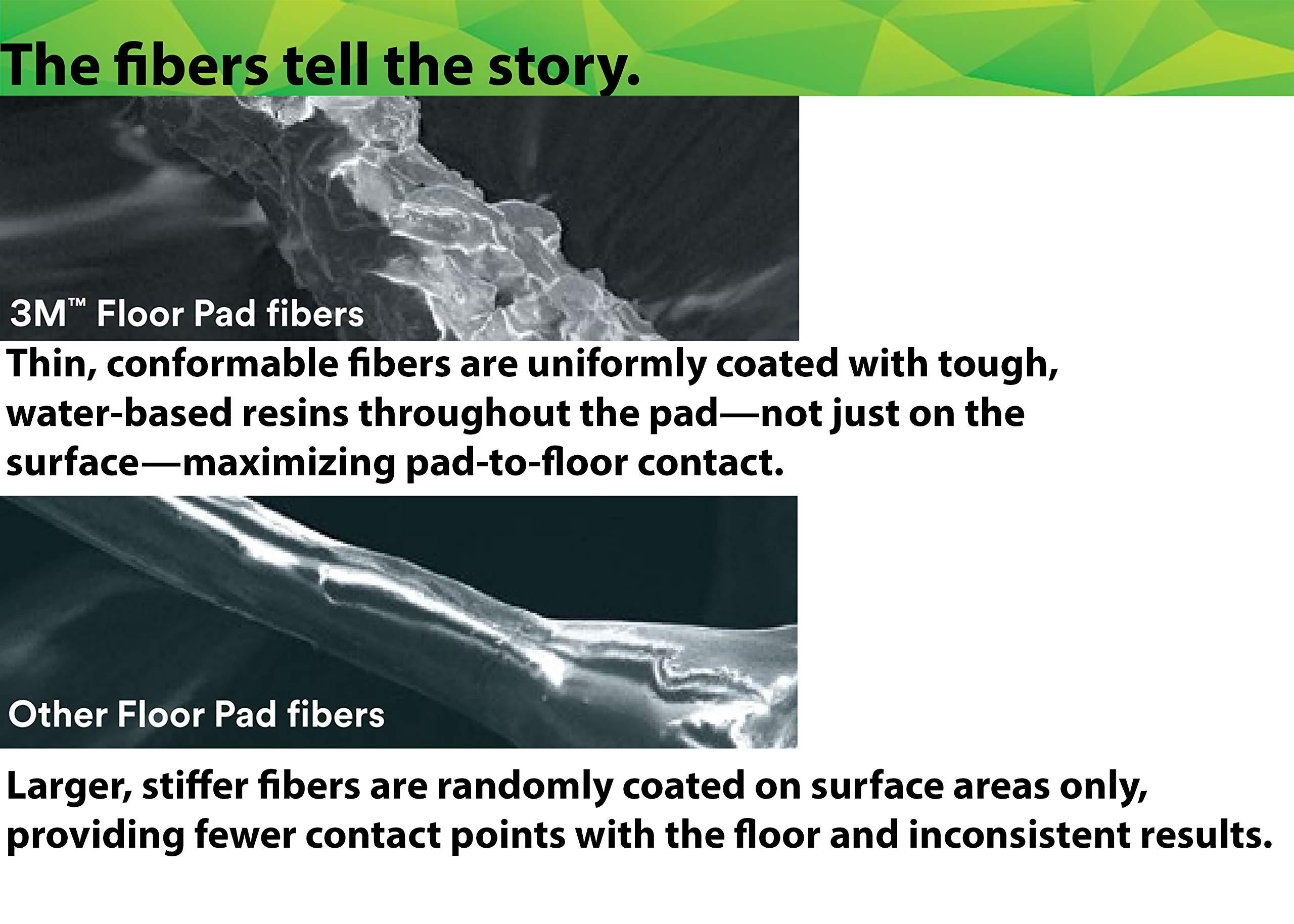 3M 3M White Super Polish Pad 4100, 10 in, 5/Case