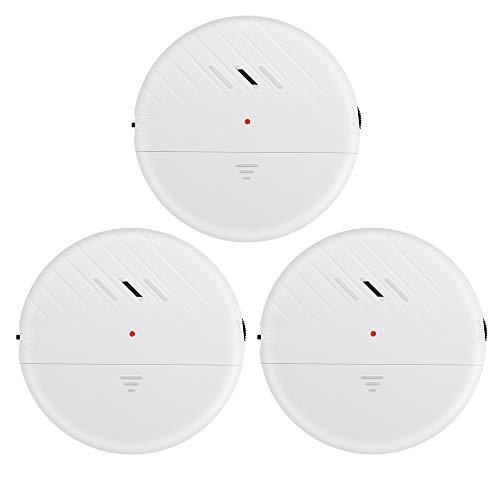 EverNary EverNary Glass Break Alarm 125dB Window Vibration Detector Sensor Alarm 3 Pack Ultra-Slim Anti-Theft Alarm for Door and Window with Ajustment Sensitivity