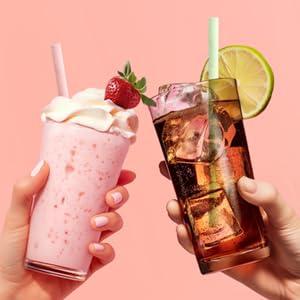 SORBOS Sorbos Edible Straws, Lemon Flavored, Sustainable, Individually Packaged, No Plastic, No Allergens, No Gluten, No PFAS, 100 Percent Biodegradable, 7.4 inches long (Pack of 200)