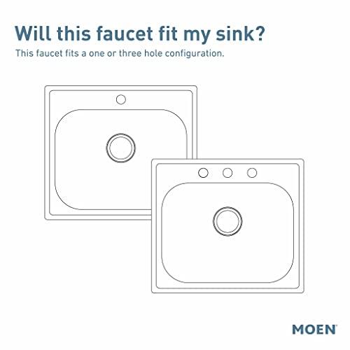 Moen Moen Medina Spot Resist Stainless One-Handle Pull Out Kitchen Faucet, Kitchen Sink Faucets with Pullout Sprayer Featuring Power Boost for a Faster Clean, 87039SRS