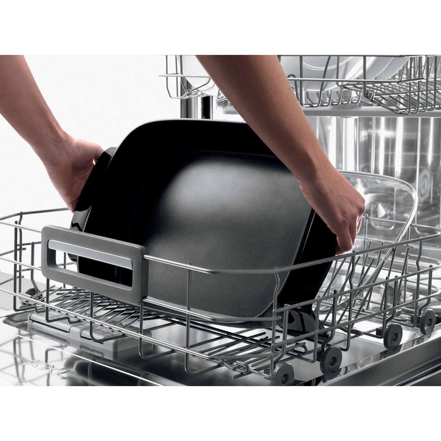 De'Longhi De'Longhi Electric Skillet with Tempered Glass Lid, 16" X 12", Black