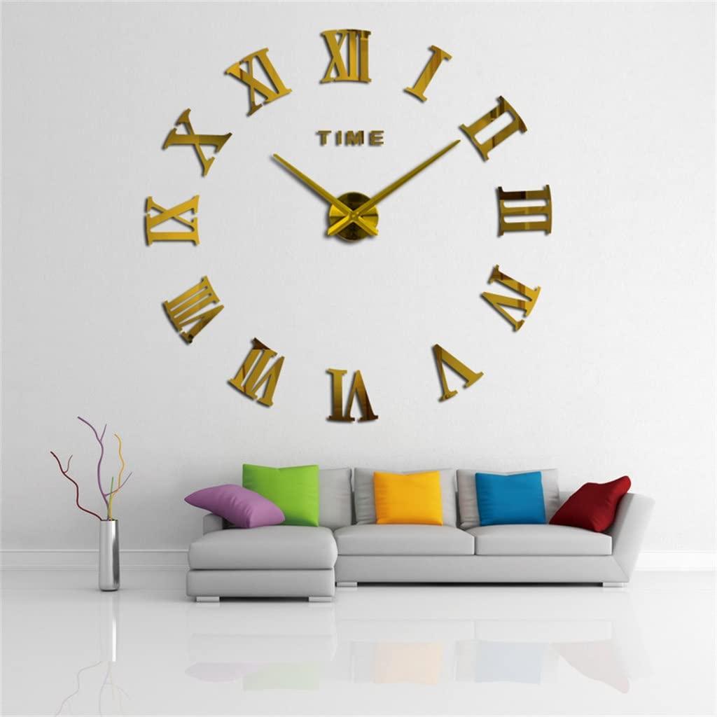 Gerrit Gerrit Large Mirror Wall Clock Quartz Watch Single Face Clocks Home Decoration Living Room