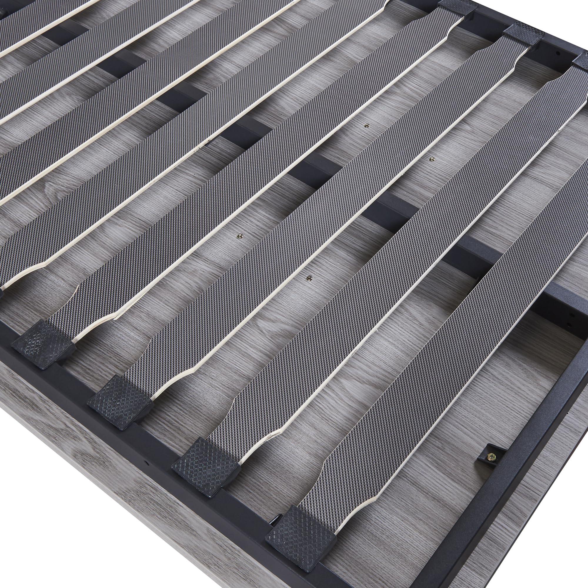 Harper & Bright Designs Harper & Bright Designs Twin Size Murphy Bed, can be Folded into a Cabinet, Gray