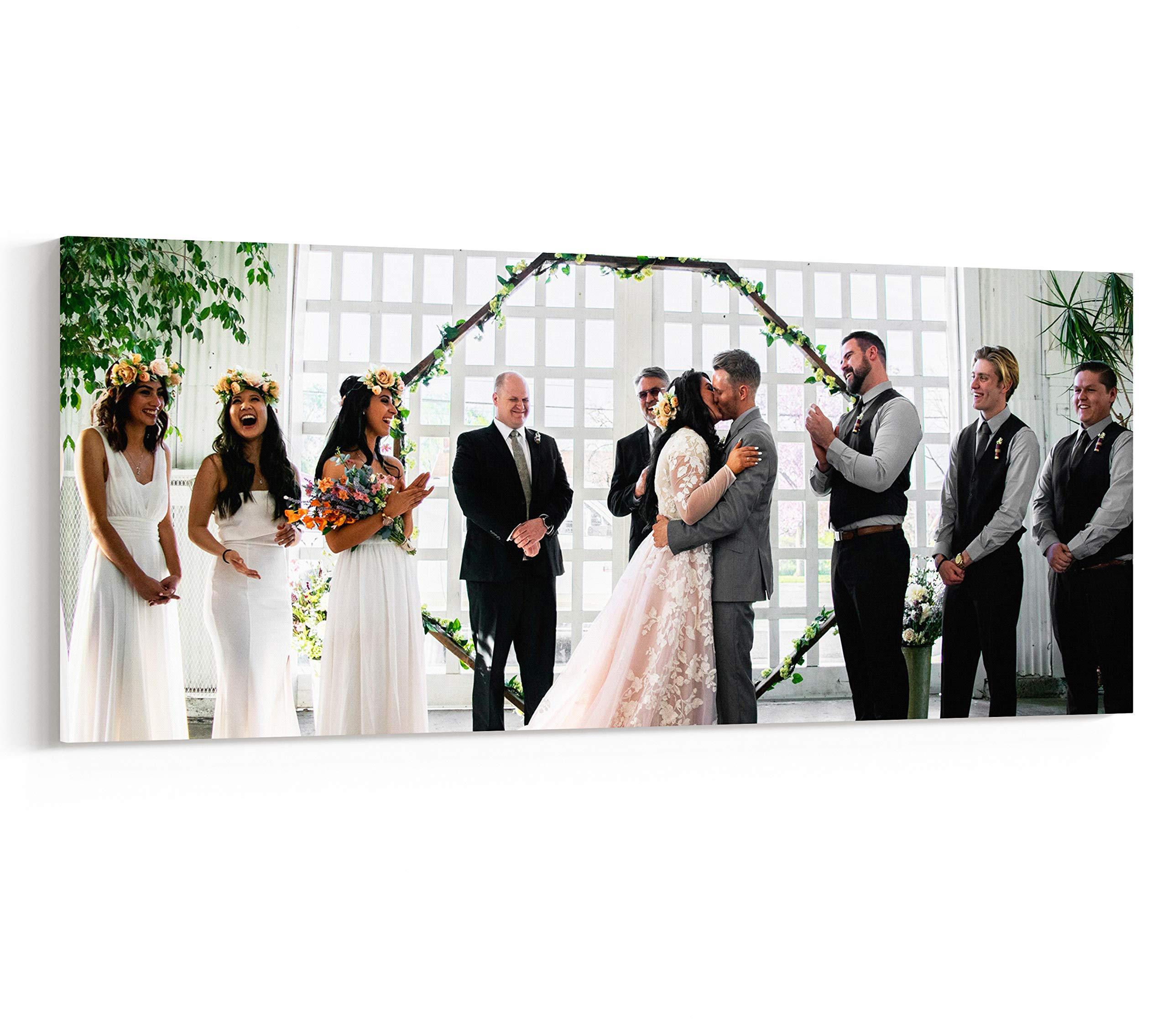 P&L ART. Panoramic Canvas Prints, 28X56 Custom Your Pictures On Giclee Printing Wall Art Personalized Gift