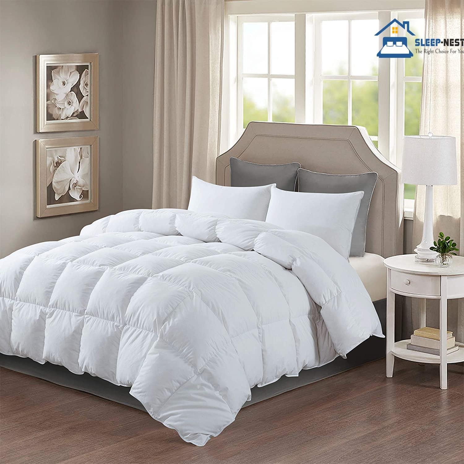 Decent Collection Decent Collection Split-King Sheets for Adjustable Bed Luxurious Heavy 1500-TC Egyptian Cotton 5-Piece Sheets Set Fits 18-20\" Fully Elastic Deep Pocket (Solid, Ivory)