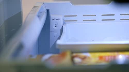 AcuRite AcuRite Digital Wireless Fridge and Freezer Thermometer with Alarm and Max/Min Temperature for Home ,LCD Display, Restaurants (00986M), 0.6, White