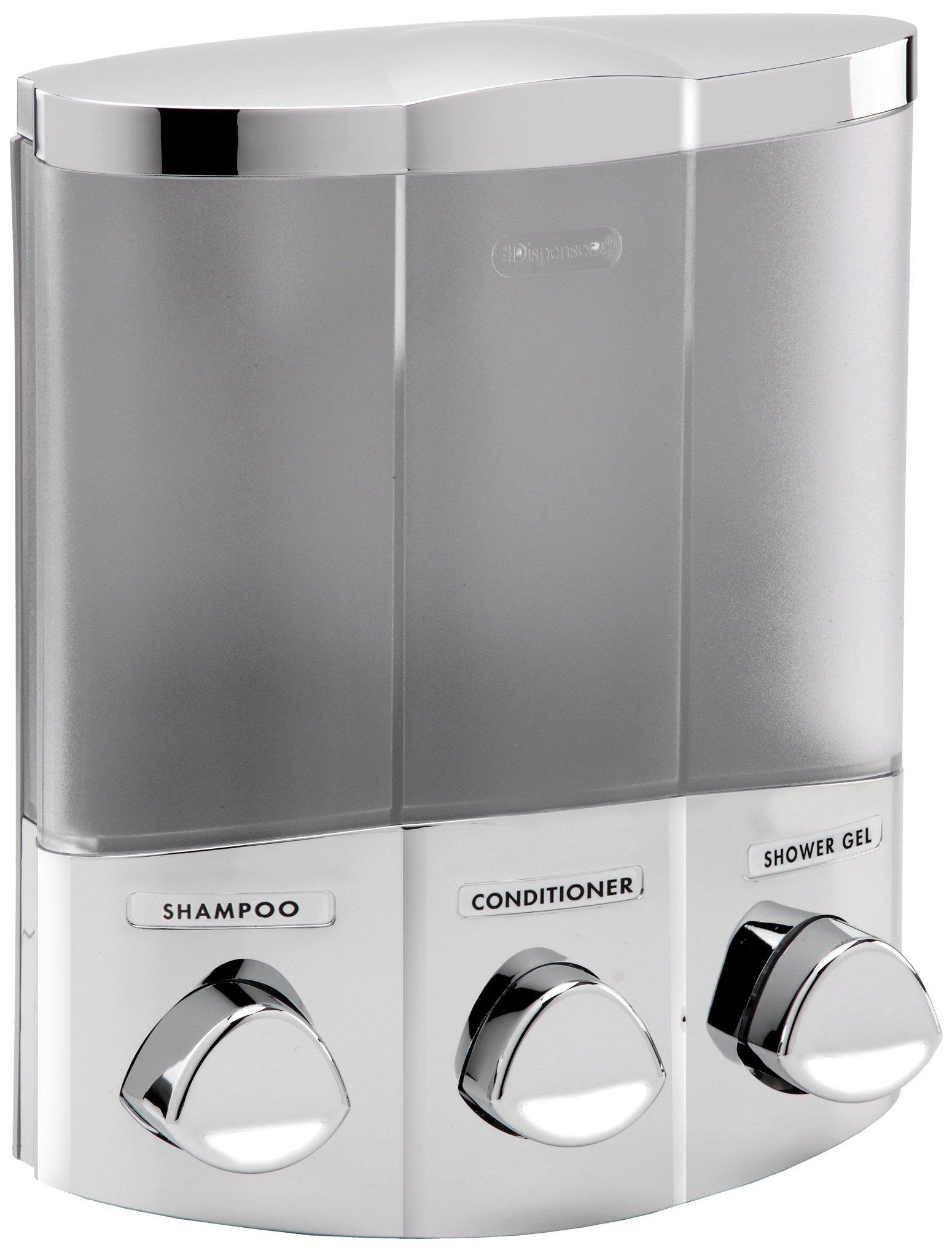 Better Living Better Living Products 76344-1 Euro Series TRIO 3-Chamber Soap and Dispenser, Chrome