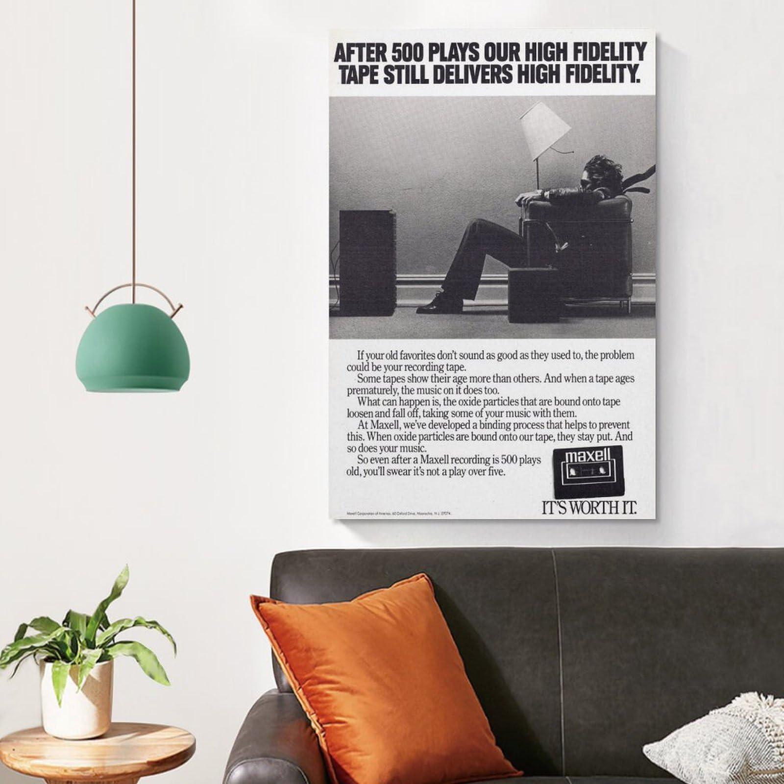 KURITY KURITY 1979 Blown Away Guy Maxell Canvas Poster Wall Art Print by Steve Steigman Canvas Painting Posters And Prints Wall Art Pictures for Living Room Bedroom Decor 20x30inch(50x75cm) Unframe-style