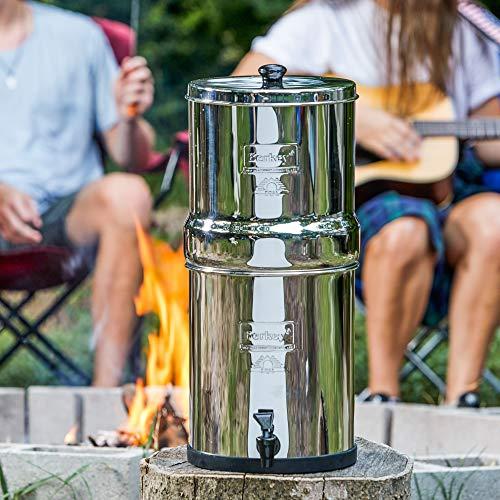 Berkey Travel Berkey Gravity-Fed Water Filter with 2 Black Berkey Elements–Enjoy Potable Water While Camping, RVing, Off-Grid, Emergencies, Every Day at Home