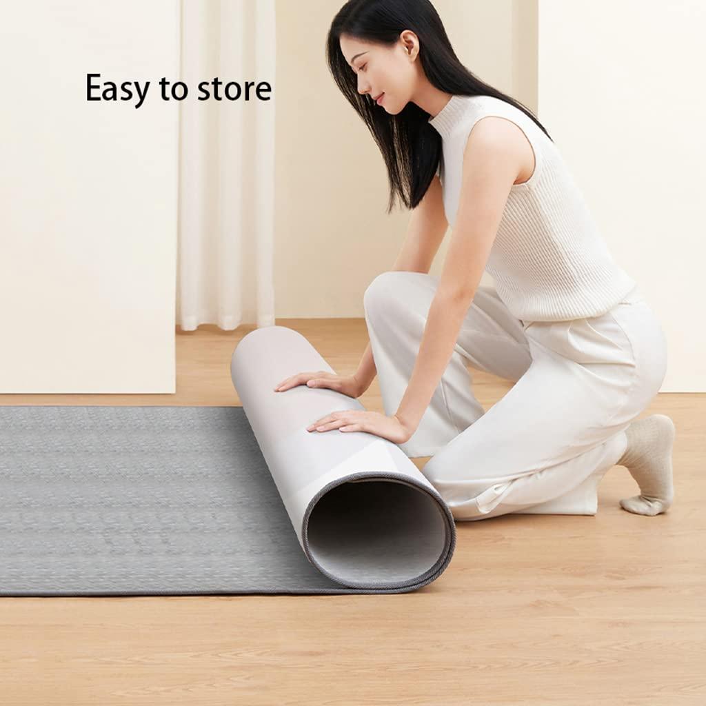 OLOTU OLOTU Under Rug Heating Mat Remote Control Heated Floor Mat Carbon Crystal Floor Heating Mat with Timer, 4 Levels Electric Floor Rug for Home