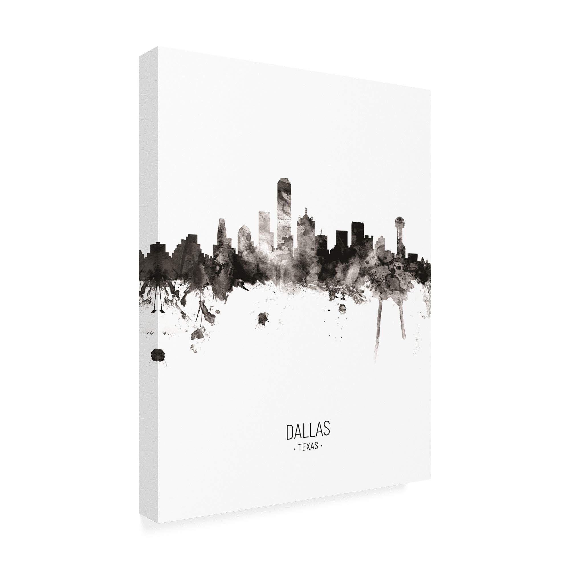 Trademark Fine Art Trademark Fine Art, 24x32 Dallas Texas Skyline Portrait II by Michael Tompsett
