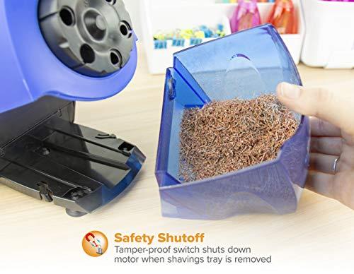 Bostitch Office Bostitch Office QuietSharp 6 Electric Pencil Sharpener, Heavy Duty Classroom Sharpener, Size Selector with 6 Different Sizes, Perfect for Classroom and Homeschool Use, Blue