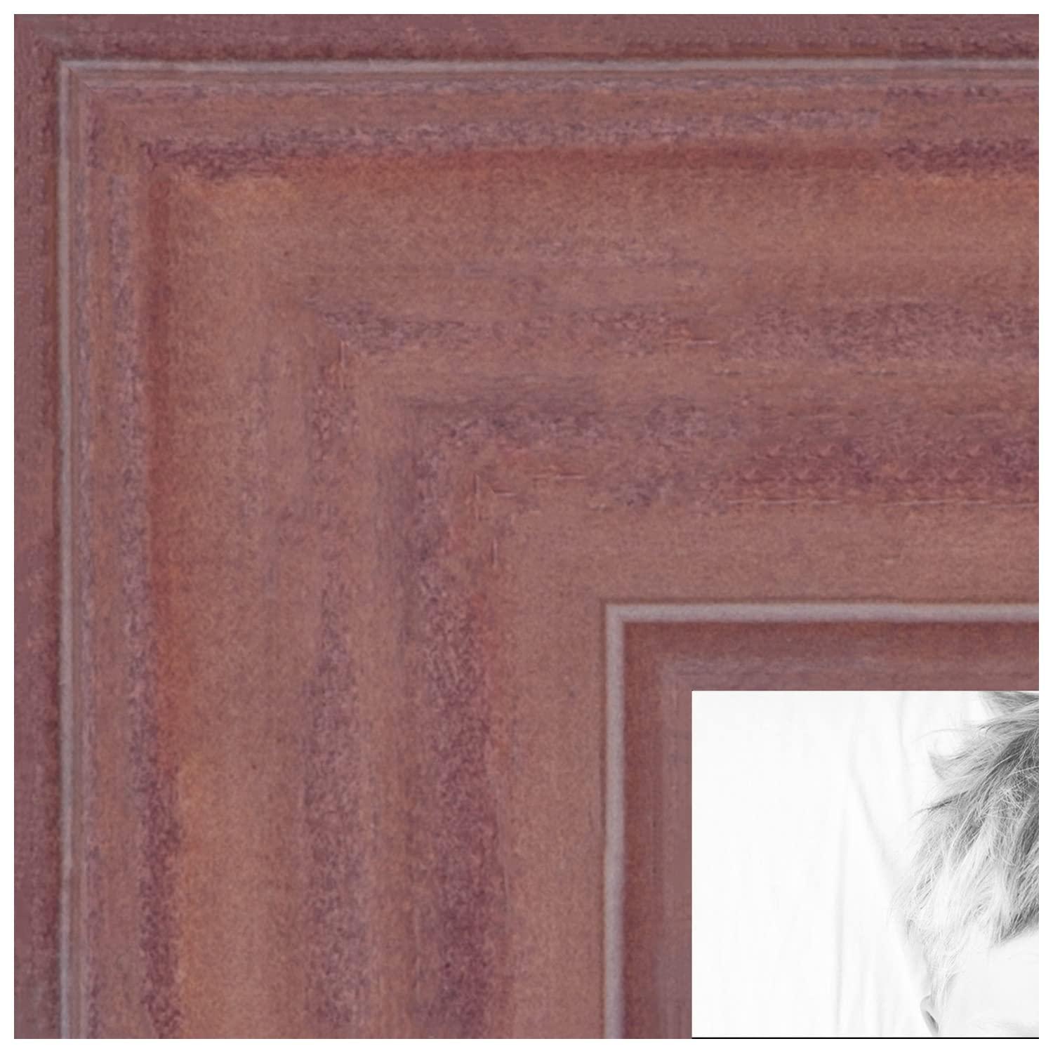 ArtToFrames ArtToFrames 12x14 Inch Pink Picture Frame, 4 - Pack, This 1.50 inch Custom Wood Poster Frame is Pink, Comes with Regular Glass (Frame_Pack_4_0066-56673-YPNK-12x14)