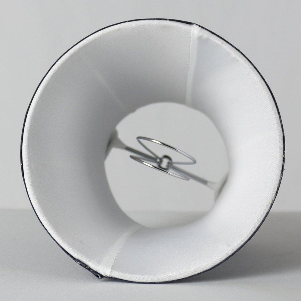 MERIVILLE Meriville Set of 6 Blue Faux Silk Clip On Chandelier Lamp Shades, 3.5-inch by 5-inch by 4.75-inch