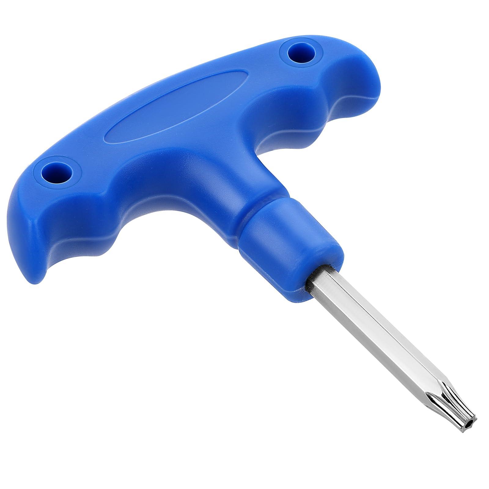 Sliverdew Golf Club Wrenches Tools Golf Torque Wrench Golf Head Adjustment Tool Stainless Steel Golf Club Driver Torque Tool with Plastic Handle, T20, Blue