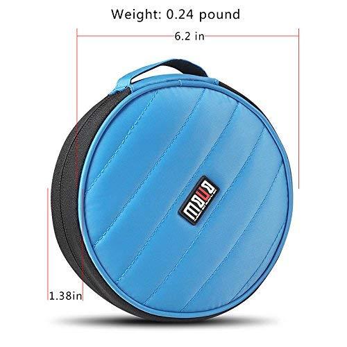 BUBM CD DVD Case BUBM 32 CD Disc Holder Compact and Easy to Store for Car Home and Travel Blue