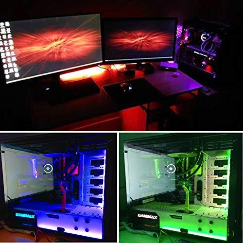 Speclux Speclux PC RGB Strip - 3pcs 5050 Magnetic PC LED Strip, Computer Case LED Light Strips for M/B with 12v 4pin RGB Header Compatible with Asus Aura Asrock RGB Led Gigabyte RGB Fusion MSI Mystic Light
