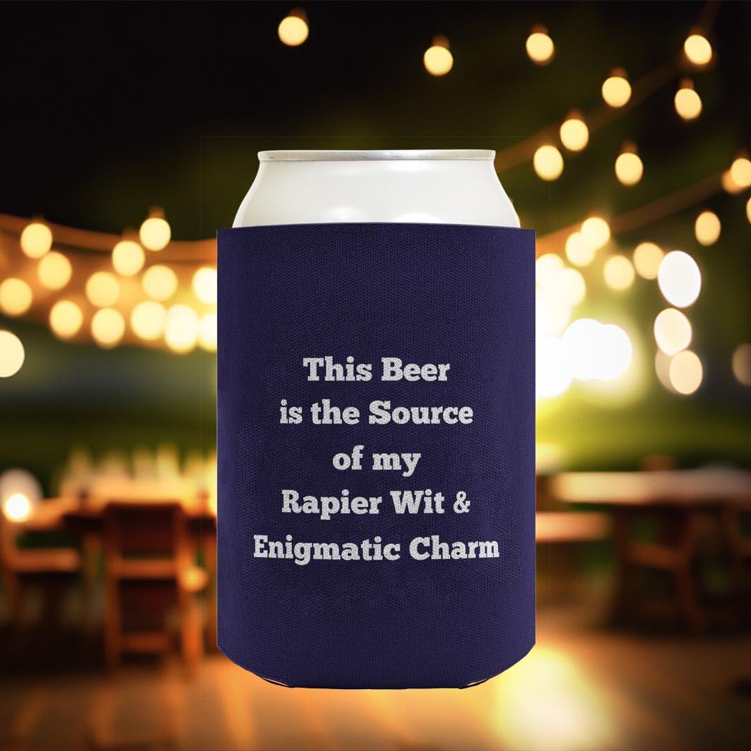 Personalized Gifts Unique Gifts Your Text Here Custom Coolies 48-pack Customized Can Coolie Drink Coolers Coolies Navy