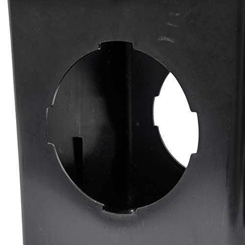 NDS NDS Square Catch Basin Drain Kit with 2-Opening Catch Basin, Black Plastic Grate, 2 Outlet Adapters, & 1 Outlet Plug, 12 in.