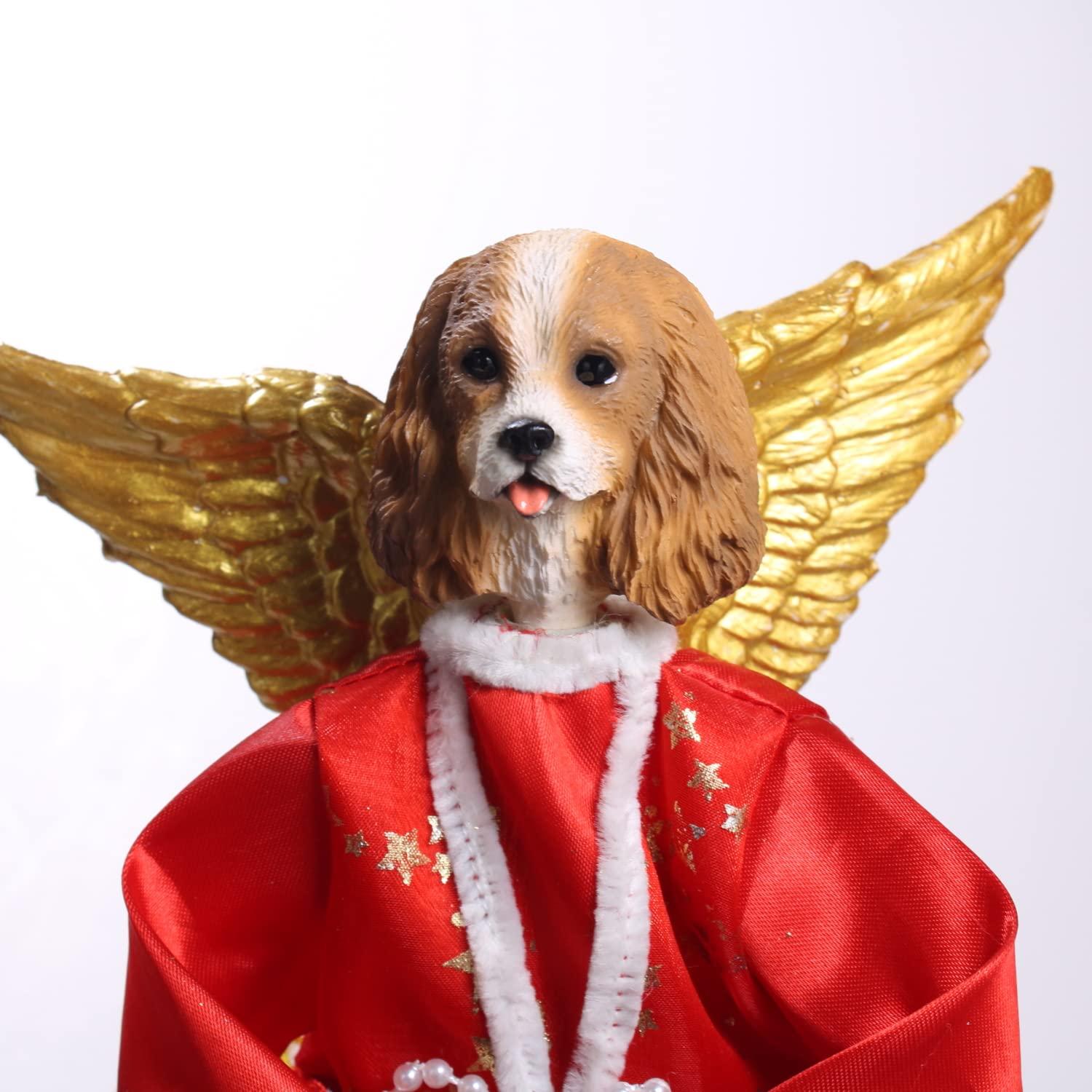 Conversation Concepts Cavalier King Charles Spaniel Brown & White Angel Tree Topper