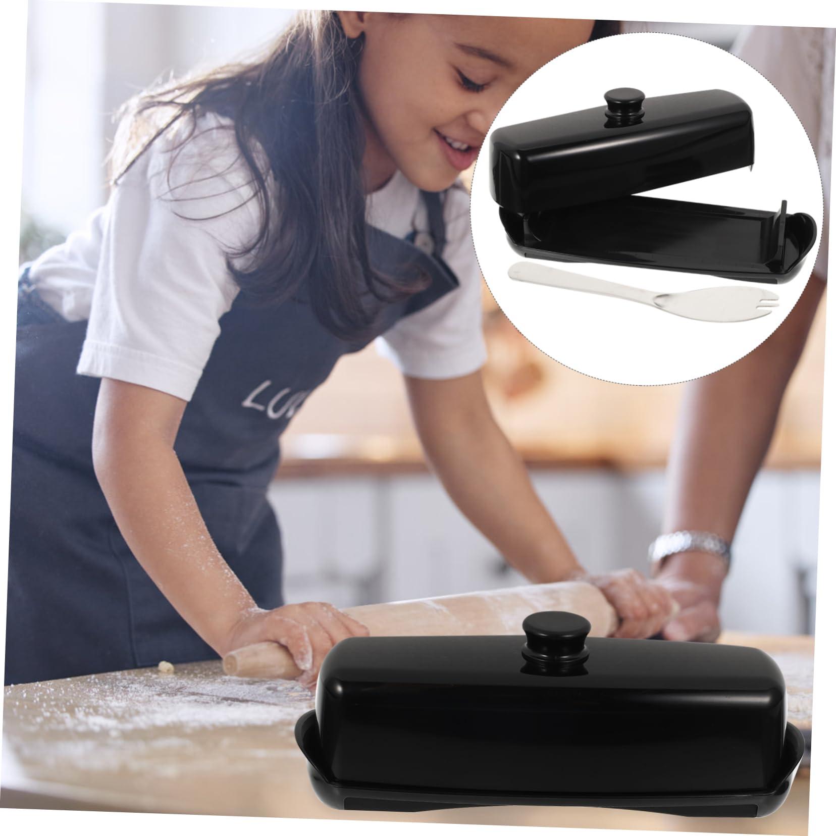 MUCKLILY MUCKLILY Butter Keeper Container with Cover Butter Storage Box for Fridge Ideal Cheese Box for Kitchen Butter Dish with Lid for Easy Storage and Organization