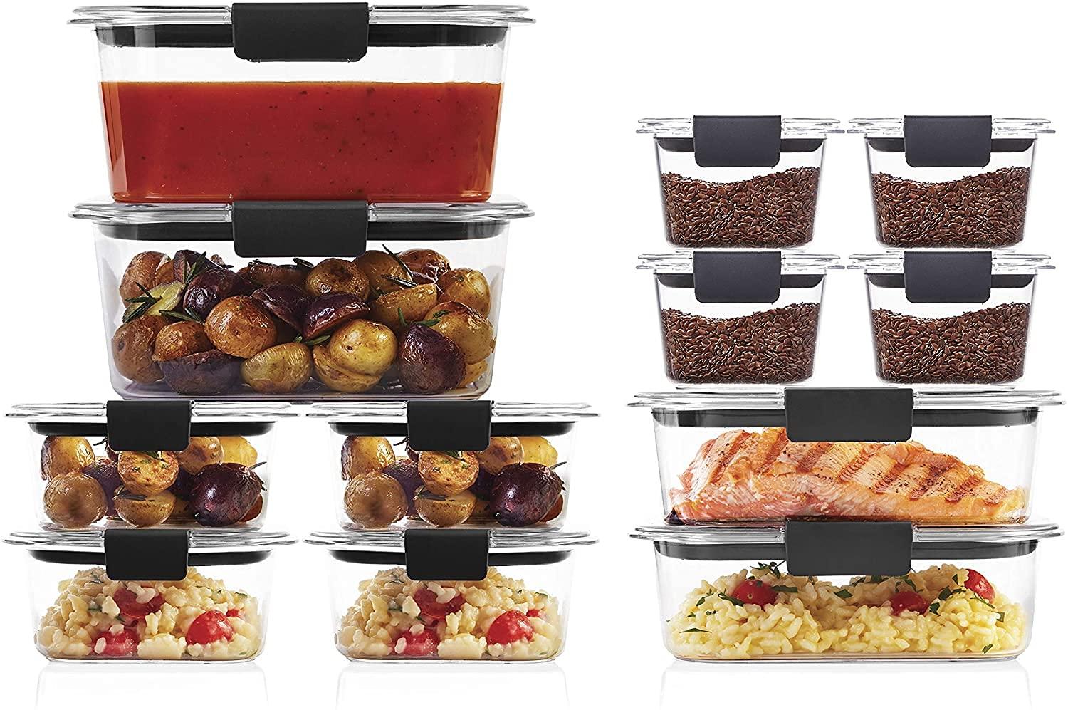 Rubbermaid Rubbermaid Brilliance Glass and Plastic Food Storage Containers (30 Pieces)