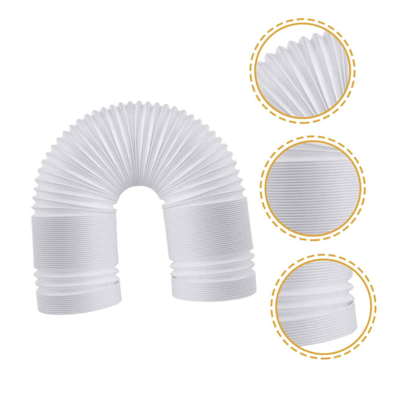 PRETYZOOM PRETYZOOM Easy Install AC Hose for Portable Air Universal Flexible Exhaust Hose Adapter No Tools Needed