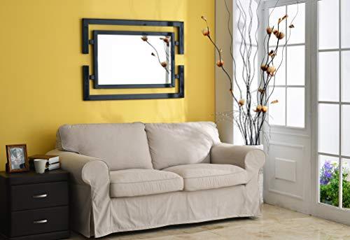 Kenroy Home Kenroy Home Casual Wall Mirror ,41 Inch Height, 0.75 Inch Length, 29 Inch Width with Gloss Black