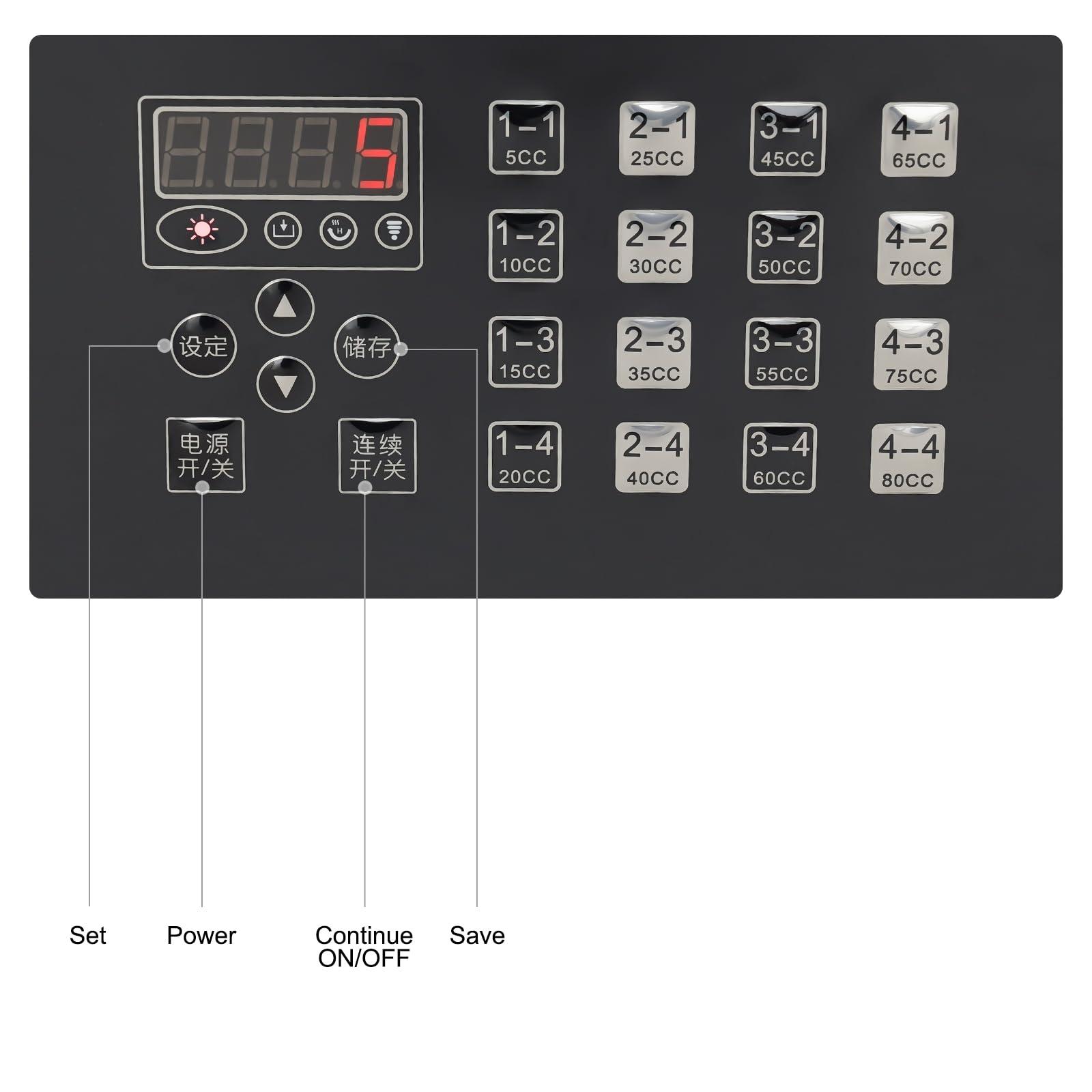 BILPIKOGoo Automatic Fructose Dispenser Machine for Commercial, 200W Electric Fructose Sugar Syrup Quantitative Machine, 2.1 Gal Auto Bubble Tea Equipment Milk Tea Soft Drink 110V