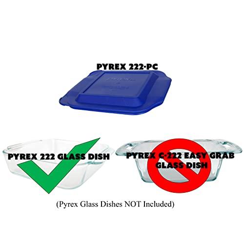 Pyrex Pyrex 222-PC 2qt Blue Lid (2-Pack)