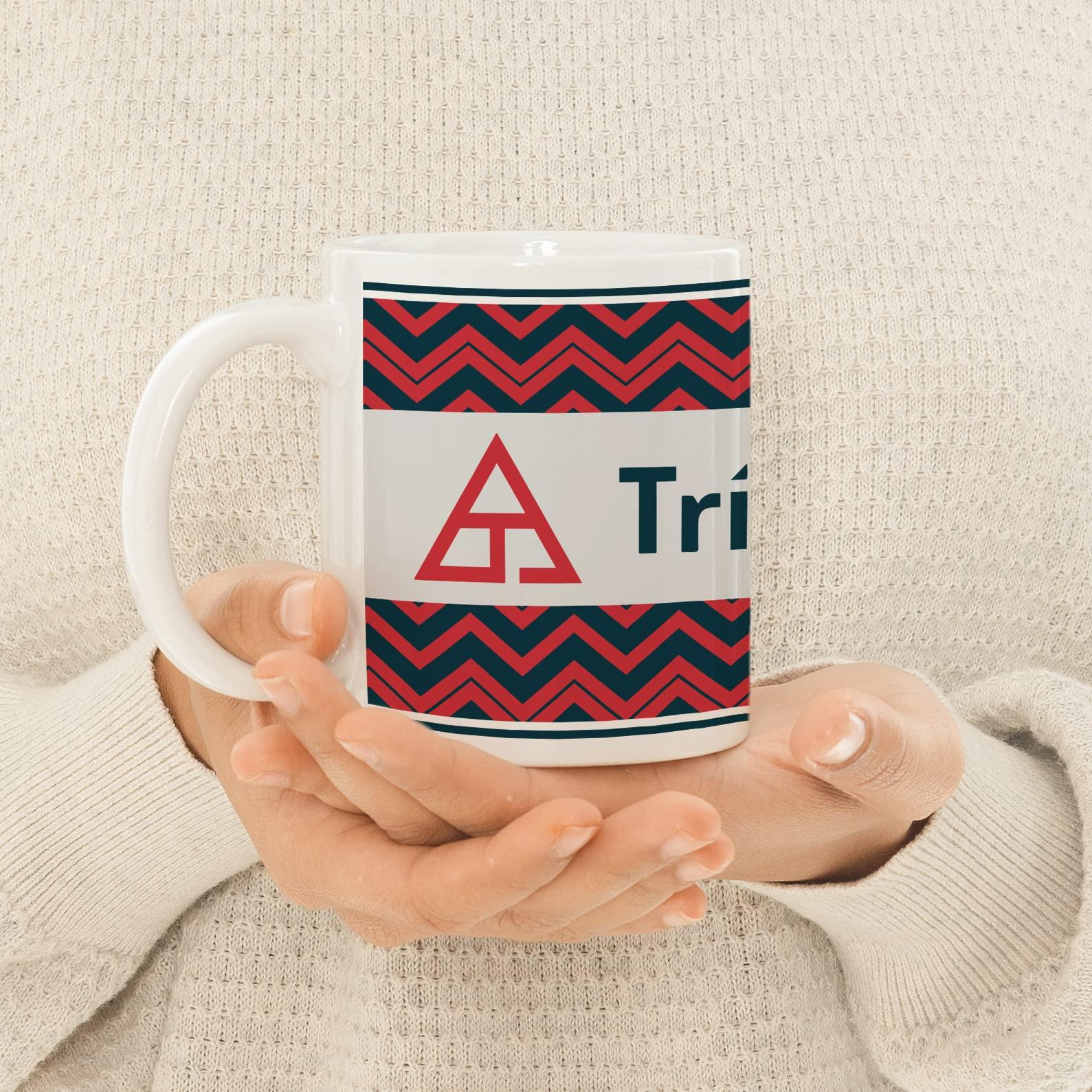 greeklife.store greeklife.store Triangle Fraternity Ceramic Coffee Mug 11 OZ Tea Cup (Triangle Fraternity - 12)