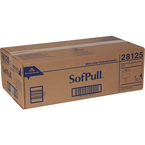 Georgia-Pacific SofPull Premium Jr. Cap. 1-Ply Paper Towels, 275 Per Roll, Pack Of 8 Rolls