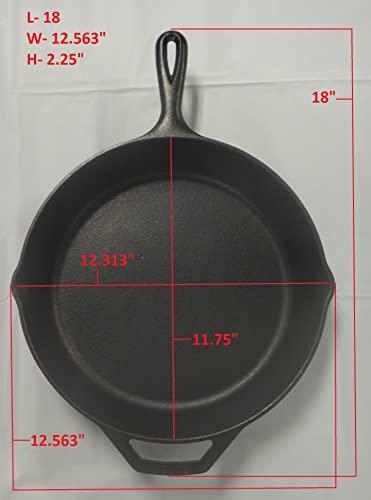 Lodge Lodge Seasoned Cast Iron Skillet - 12 Inch Ergonomic Frying Pan with Assist Handle, black