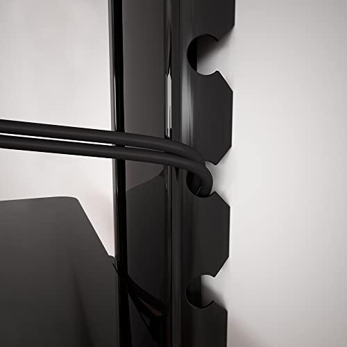 AVF AVF Steel Wall Mounted AV Component Shelving System with 2 Shelves - Black