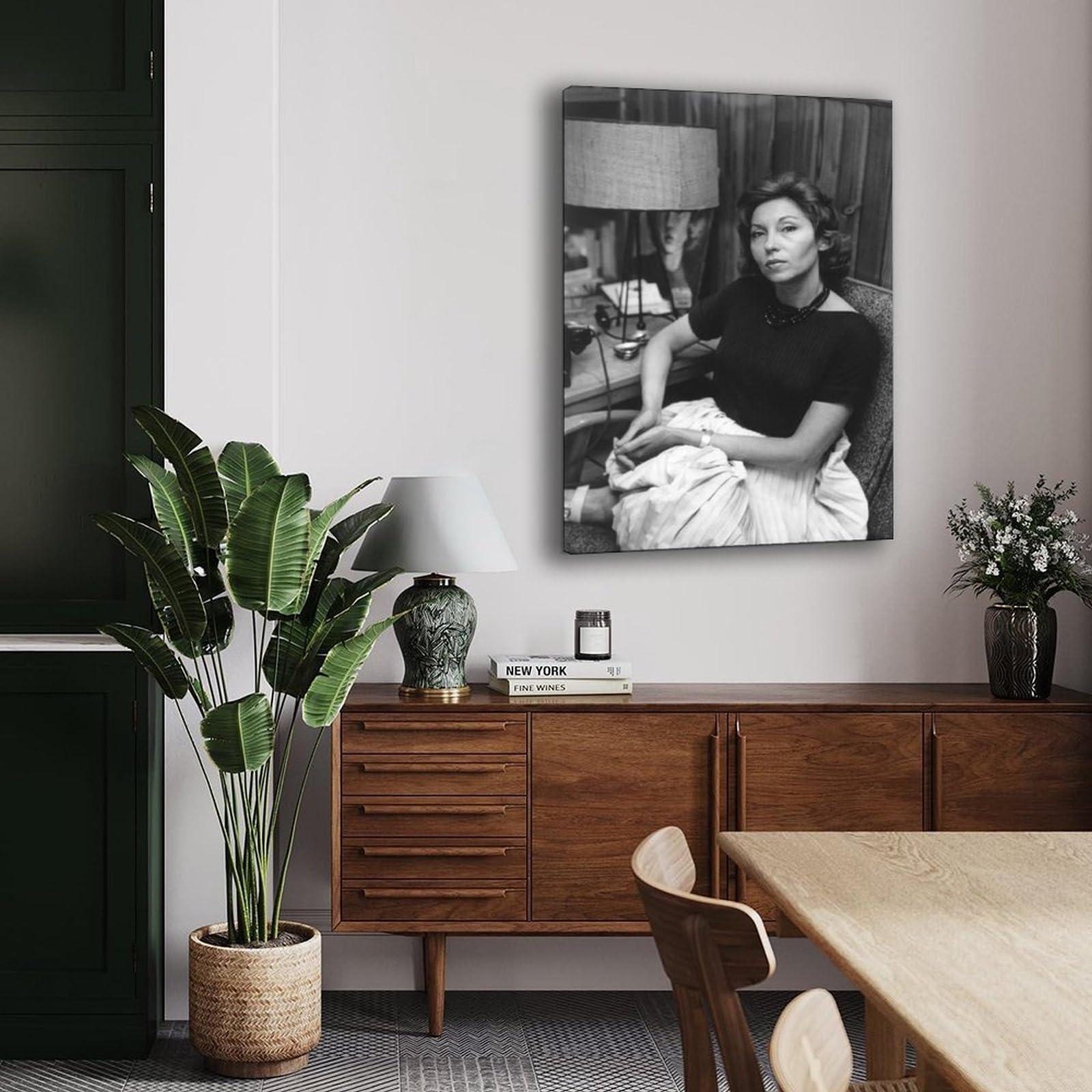 SXDIYF SXDIYF Clarice Lispector Writer Portrait Poster 1 Canvas Painting Wall Art Poster for Bedroom Living Room Decor 12x18inch(30x45cm)