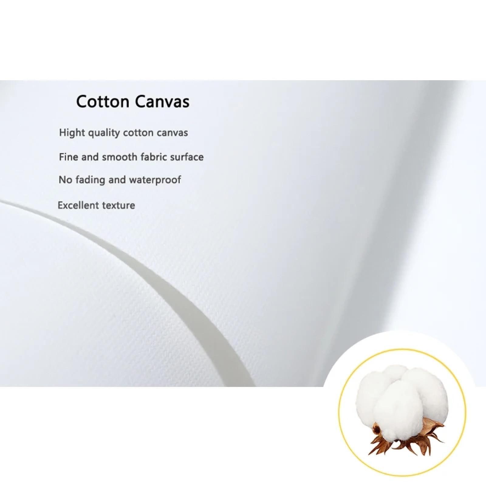 FITSEN Canvas Print Wall Art Feng Shui Nature Swan Crane Waterfall Landscape Painting Panoramic Picture Print On Canvas Modern Artwork for Walls Living Room 80x120cm Frameless