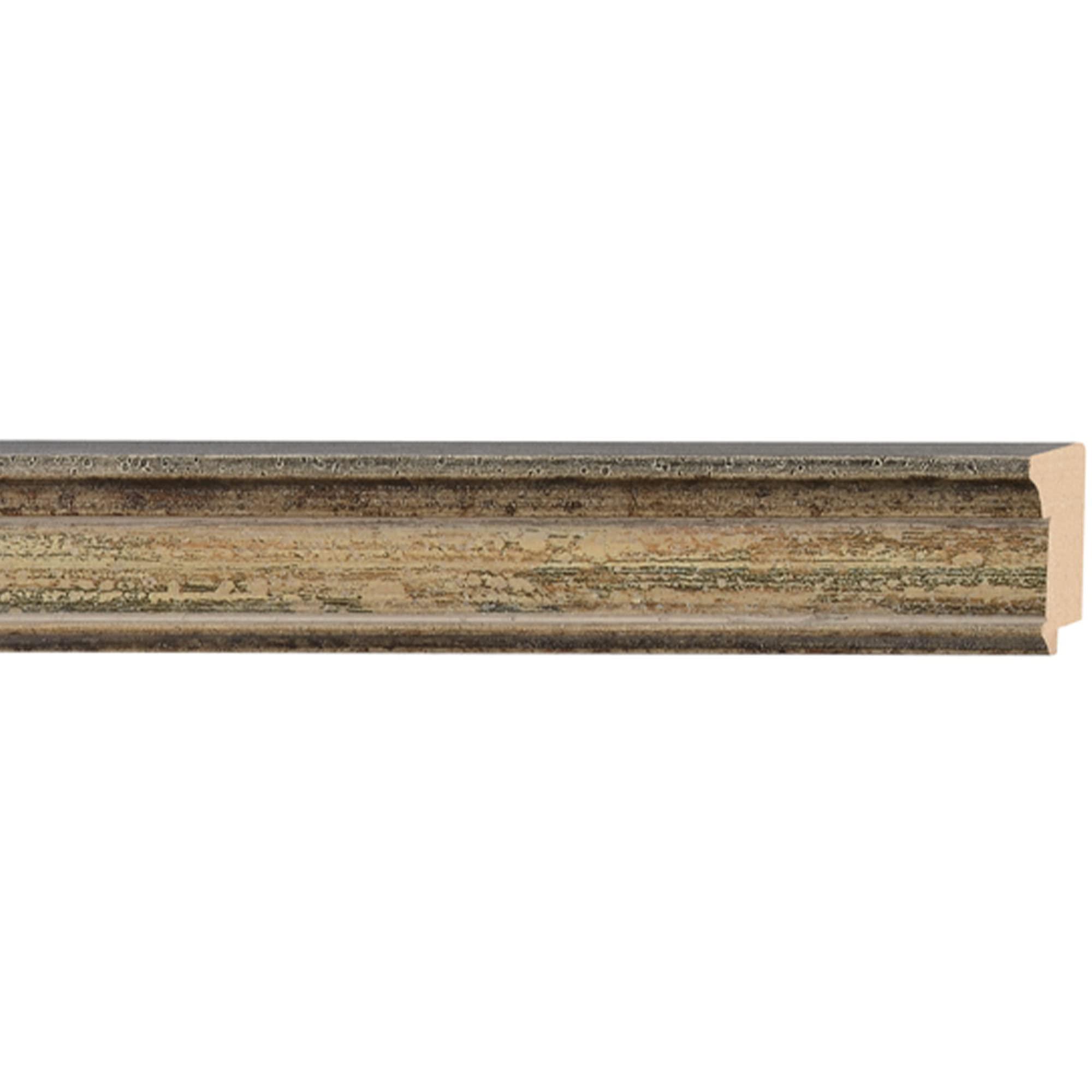 CustomPictureFrames.com 6x12 Frame Tarnished Silver Solid Wood Picture Frame Width 1.5 Inches | Interior Depth 0.5 Inches | Oddone Traditional Photo Frame Complete with UV Acrylic, Foam Board Backing & Hanging Hardware