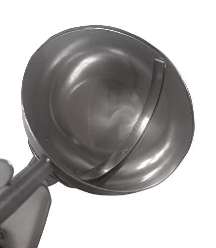 Update International Update International DP-30 1.25 Oz. Stainless Steel Black Disher