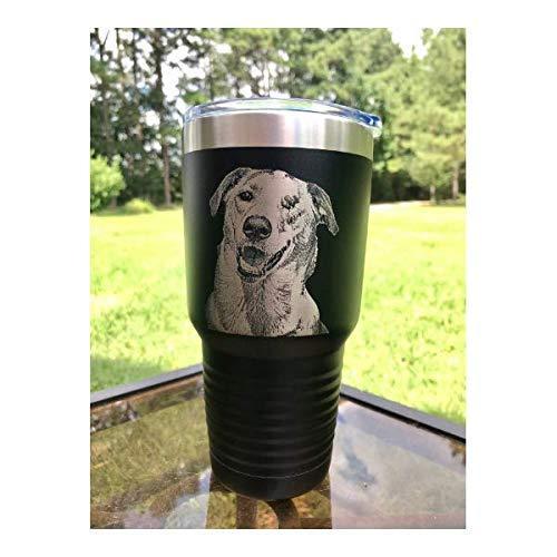 Generic Custom, photo engraved Stainless Steel Tumbler, with Lid, 30 oz, Personalized Vacuum Insulated Double Wall, Powder Coated