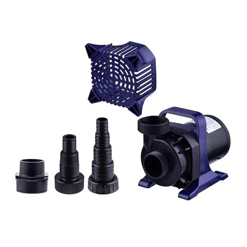 Alpine Alpine Corporation - 5200 GPH Submersible Water Pump with 33 FT Cord & Adapters for Ponds, Fountains, Waterfalls Energy-Efficient, Quiet Operation, Vertical/Horizontal Use, 426 Watts, 25 FT Lift