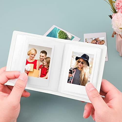 Ruibytree 52 Pockets Mini Photo Album for Fujifilm Instax Mini Instant Film, Polaroid Snap, Z2300, SocialMatic Instant Cameras & Zip Instant Printer (White, 1Pack)